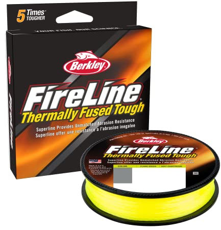 Berkley FireLine® Fused Original - 8-Strand Superline, Ultra-zähe & Abriebfeste geflochtene Angelschnur für Feingefühl und geschmeidige Würfe, grün, 0,20 mm, 30,58 lb|13,9 kg, 328 yd|300 m