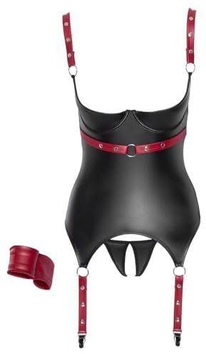 Cottelli Bondage Top und Strapshemd Schwarz One Size