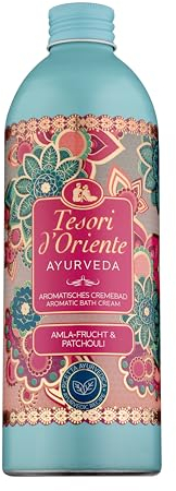 Tesori d'Oriente | Cremebad 'Ayurveda' | aromatisches Bad mit Amla-Frucht und Patchouli | Körperpflege für die Badewanne | Ritual für Körper & Sinne | 500 ml