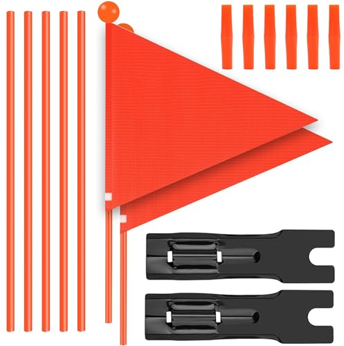 Fahrradwimpel Kinder Sicherheitswimpel 30CM Wimpel Fahrrad hitzebeständige Hohe Sichtbarkeit wasserdichte 2stk Für Fahrrad Roller Kinder Im Freien Radfahren.