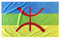 Durabol Drapeau Berbère (Amazig) 150 x 90 cm Satin