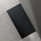 doporro Duschtasse Duschwanne 100x140x3 flach Mineralguss in Anthrazit inkl. Ablaufgarnitur AL06 DIN-Anschlüsse für bodengleiche Montage geeignet Geoma07
