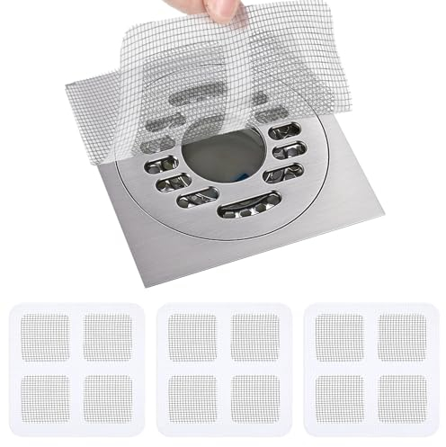 30 Stück Einweg Abflusssieb,Mabor Shower Drain Hair Catcher Dusche Sieb für Dusche Duschabfluss Haarfänger Haarsieb Dusche Haarabfluss Aufkleber Sieb Abfluss Haare Duschsieb für Küche Bad Waschbecken