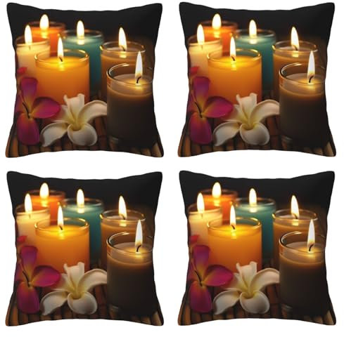 AMREWQYL Federa per cuscino decorativa con stampa luminosa aromatica e luminosa