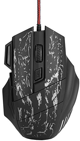 VBESTLIFE Gaming Mouse Ottico USB Pulsanti 7 per Giochi Notebook PC Portatile