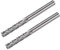 sourcing map Tungsten Carbide Rotary Files 1/8 Shank, Double Cut Top Toothed Cylinder Shape Rotary Burrs Tool 3mm Dia, for Die Grinder Wood Soft Metal Polishing Model Engineering, 2pcs