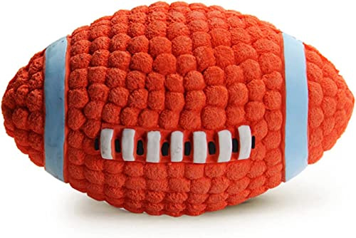 CABLEPELADO Pelota Rugby para Perro | Juguetes para Perro con Sonido | Pelota Perros con Sonido | Squeak Juguetes Perros | Juguetes Masticar de Perros | Medida 11 cm