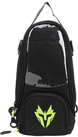 Dioche Motorcycle Tank Bag, Motorcycle Magnetic Tank Bag Oxford Fabric High Strength 4.5L Large Capacity Navigation Package for Motorcycles (Fluorescent Yellow)