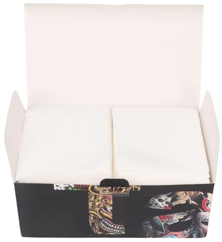 100 Toallitas Desechables Para Tatuajes De Papel, 9.4Inx7.9In Fuerte Absorción De Agua, Toallas De Algodón Para Limpiar La Piel, Toallas De Tejido Para Tatuajes Para Salón De Belleza, Uso Doméstico
