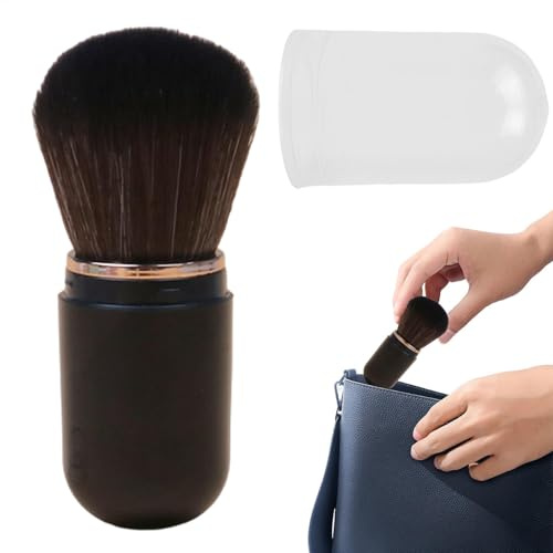 Ripasso Per Trucco Retrattile, Pennello Per Trucco A Scomparsa, Pennello Per Trucco Portatile, Pennello In Polvere A Scomparsa, Pennello Da Viaggio Retrattile Per La Spazzola A Polvere Morbida, Uso