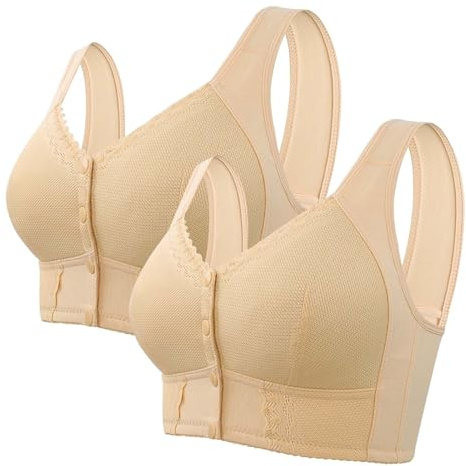 Soutien Gorge sans Armature, Lot Soutien Gorge Grande Taille Ouvert sans Fil Brassiere Couleur Chair De Sport avec Coque Femme 3XL sous Vetements Allaitement Ensemble Lingerie Fine