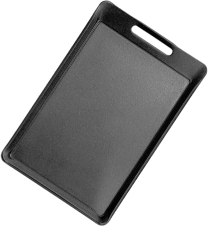 Healifty Plancha de Barbacoa Portátil de Hierro Fundido Sartén para Asar con Alta Conductividad Térmica Fácil Limpieza para Cocinar al Aire y Camping