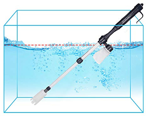 Yctze Pulitore Elettrico per Ghiaia e Lavasabbia per Acquari - Aspirapolvere Multifunzionale per Acquari con Design Telescopico per Un Facile dell'Acqua e la Rimozione della Sporcizia