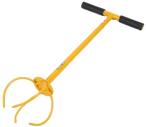 Asixxsix Motocultor Manual, Garra de Jardín de Acero Inoxidable con Ergonómico para Macizos de Flores, Huertas, Huertos, Aireación del Suelo