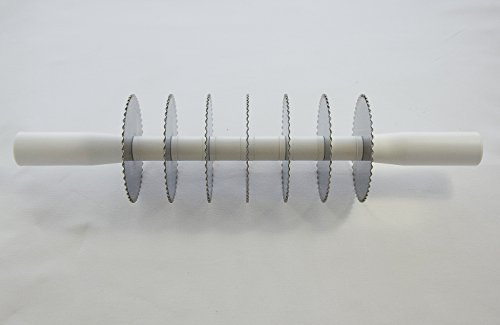 Elettro Center Rullo Tagliapasta Professionale per Sfoglia, Nailon, Argento, Art.241