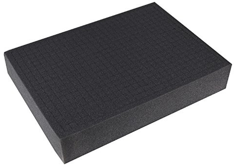 HMF 1458-90 Rasterskum, anpassningsbart skum för portfölj, 345 x 275 mm, surfplatta, höjd: 90 mm