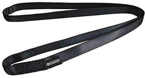 NewDoar Kletterschlinge 16 mm Nylon-Schlingenläufer 22 KN 4840 LB Kletterseil zum Klettern, Erstellen von Ankersystemen, Abseilausrüstung, perfekt für Baumarbeiten-Black/180/1