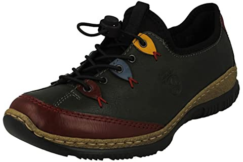 Rieker N3271, Basket, Green Combi,