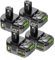 Litanki Batterie de rechange 7 Ah compatible avec les outils sans fil Ryobi 18 V P102, P103 P104, P105, P106, P107, P108, P109, P122