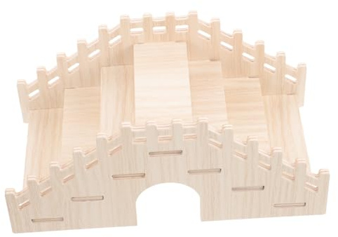 Kisangel Échelle pour Hamster Jouet Escalade Bois Pont pour Petits Animaux Escalier pour Cage Jouet pour Hamster et Chinchilla