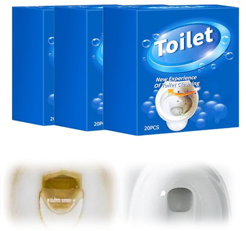 Nettoyant Toilette Extra Fort, 2025 Nouve Detartrant Wc, 12 Pastilles Nettoyant Wc Surpuissant Tartre, Effervescentes Pour Toilettes, Toilet Cleaner Pour Toilettes Égout Salle De Bains Nettoyage (3)