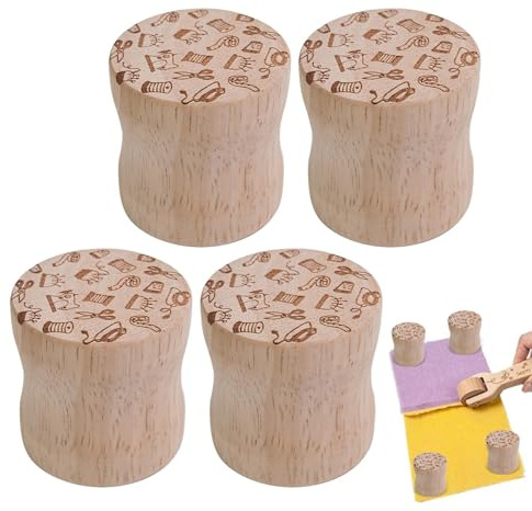 Pesos de patrón: madera de goma redonda, madera de haya, accesorios de costura, pesas de corte de costura | Tela ochos para papel, escritura, dibujo, acolchado, manualidades, proyectos de costura