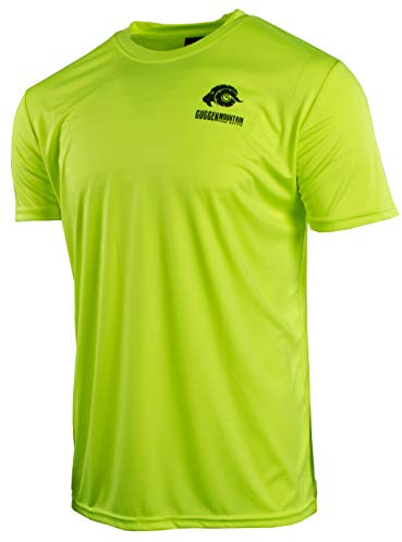 GUGGEN Mountain Funktionsskjorta för män, funktionell t-shirt, sport, utomhusaktiviteter, snabbtorkande, kortärmad, andningsbar