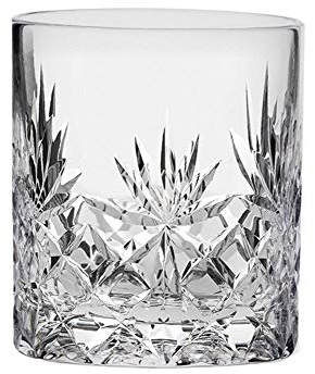 Royal Scot Crystal Kintyre Tot Verre à shot double shooter en cristal taillé à la main 113,4 g | Verre à whisky écossais