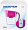 AQUAPHOR Smile Water Filter Jug - 2.9L, Fits Fridge Doors, Lightweight, Space-saving, Includes 1 x A5 350L Filter with added Magnesium, Reduces Limescale, Chlorine, Microplastics - Cyclamen Pink