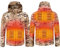 scosao Beheizbare Jacke Herren Winterjacke USB Elektrische Heizjacke Wasserdicht Winddicht Warme Heizung Jacke mit Kapuze 3 Temperatur für Outdoor Jagd Wandern Motorrad Skifahren,Camo,3XL
