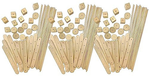 Teacher Created Resources STEM Basics: Wood Construction Kit - 66 Count