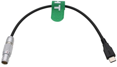 HangTon USB-C Power Control Cable for DJI RS4 RS3 Pro RS2 to Video Transmitter Transmission Master Wheels, USB Type-C to 6 Pin 4+2 Female 30cm