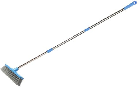 Genérico Cepillo De Fregar Para Suelos Con Mango Largo Cepillo De Limpieza Para Baños y Azulejos Escobilla Rígida Para Limpieza De Pisos y Superficies Duras Ideal Para Duchas y Baños