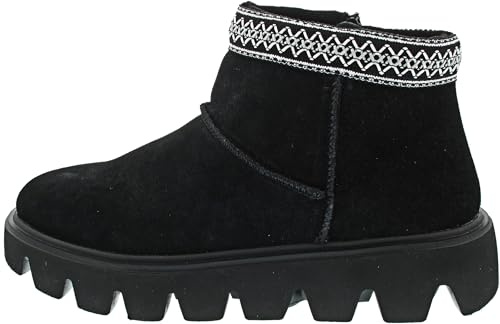 Rieker W2074 - Botas cortas para mujer, color negro, talla 39 EU, Negro, 39 EU