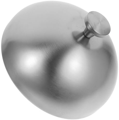 SMASOLO 1pieza Plato Dome Inoxidable para Steak Cubierta Antisalpicaduras y Tapa para Comida para Cocinas y Restaurantes