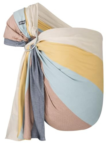 Hoppediz Ring-Sling Ultraleicht Babytragetuch ab Geburt, Porto