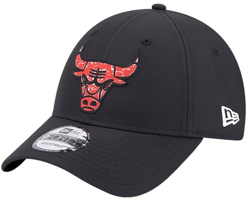 New Era NBA 9FORTY Chicago Bulls Cap 60364217, Mens Cap with a Visor, Black, OSFM EU