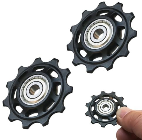 2 x 11T Derailleur RollerBoys Rear Wheel Pulleys Bicycle Rear Derailleur for Most Bicycles