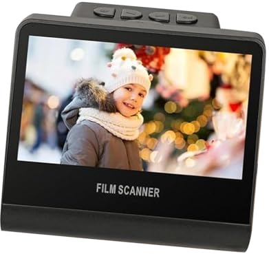 22MP Filmskanner, 5in LCD -skärm, Konvertera Negativa Bilder Till JPEG -foton, Spara Direkt på Maskinen, 16 GB -minne, Ingen Programvara Som Behövs för Redigering, Olika Adaptrar
