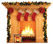 Star Cutouts SC1458 Fireplace Festive 1 Dimensional Cardboard Cutout Display Perfect Christmas Decoration for Santa Scenes Including Shop Windows, Office Parties and The Home Height 101cm, Multicolour