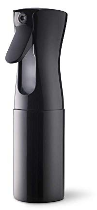 Uervoton Sprühflaschen Kontinuierliche Ultra Fine Mist Leeres Wasserflaschens Friseur Spray Flaschen Salon Friseur Haar Werkzeug Wasser Sprüher(160ml, Schwarz)