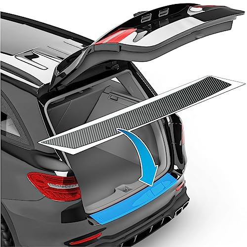 uProtect Pellicola Protettiva per Bordo di Carico Set completo per Skoda Kodiaq 1 (I) NS7 I 2017-2023 - Protezione Paraurti, antigraffio, per vernice - Filo A Carbone