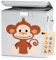 elb finesse ® Aufbewahrungsbox Kinder I süße Tierwelten Motive I extra stabile Spielzeugkiste mit Deckel für Kinderzimmer I Spielzeug Box (33x33x33) zur Aufbewahrung I Ordnungsbox I (Alfi Affe)