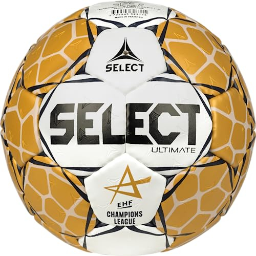 Select Unisex – Erwachsene Ultimate Handball, Weiss Gold, 3