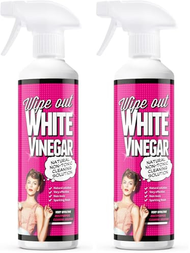Wipeout - White Vinegar Spray | Multi Surface Cleaner 5% Acidity - 500ml (Pack of 2)