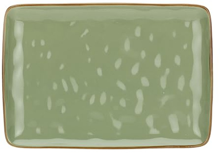 ROSE & TULIPANI Concerto Olive Green Rectangular Tray 27 x 19 cm