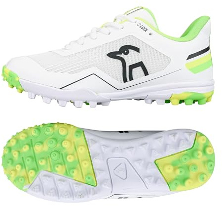 Kookaburra KC 5.0 Rubber Sole Cricket Shoe - Yellow/Green - 1