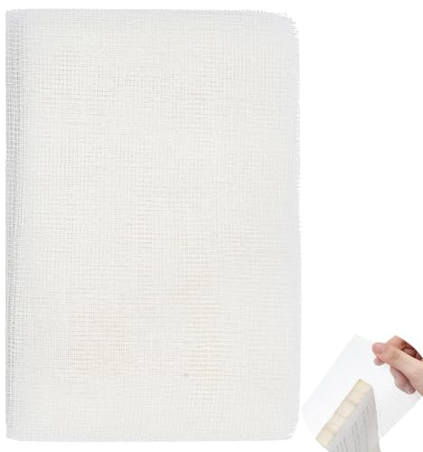 BENECREAT Tela para Encuadernación de Libros de 5 mx10cm, Tela Rectangular de Gasa de Algodón para Encuadernación de Libros, Álbumes de Recortes Y Manualidades.