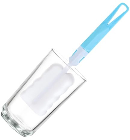 para Botellas de Agua - de Esponja, Mango Largo, Limpiador de Tazas Multiuso | Flexible con Esponja de Limpieza Profunda, Reutilizable para Botellas pequeñas, Tazas de