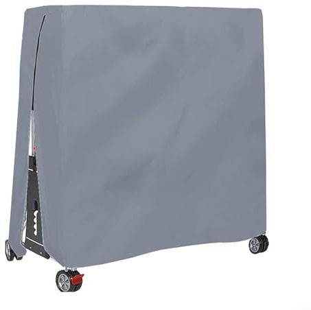CWOQOCW Cubierta de mesa de ping pong al aire libre Protección impermeable 210D Oxford tela resistente a la intemperie (gris)